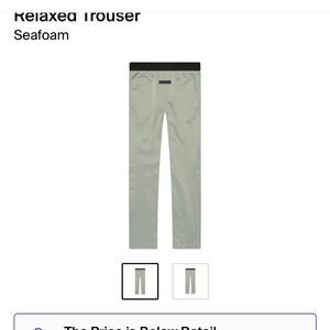Fear Of God- Relaxed Trousers (Seafoam) brand new with tags, size large